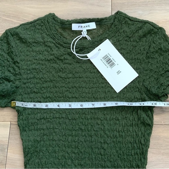 FRAME
Mesh-Lace Crewneck Baby Tee - Picture 7 of 7